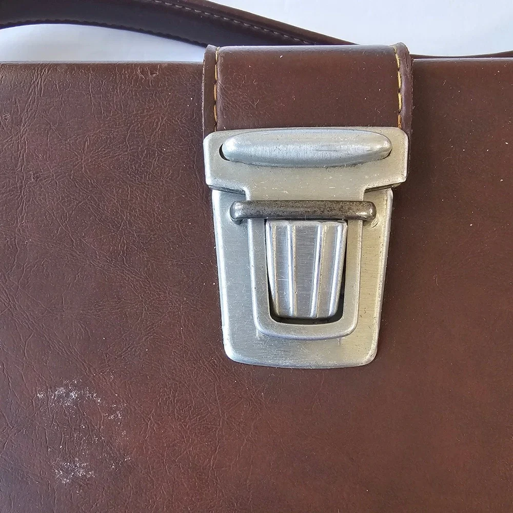 Vintage Polaroid Camera Case Brown Leatherette Carrying‎ Bag Retro Photography